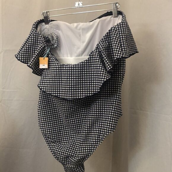 Kona sol high coverage one piece swimsuit size 14W - Picture 3 of 5